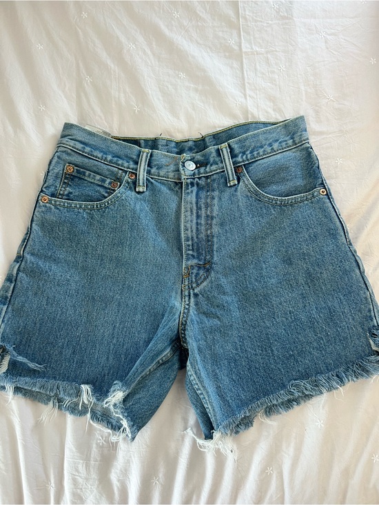 Levi's Pants - Vintage Levi’s 550 High-Waisted Cutoff Denim Shorts - Blue